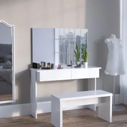 Vicco Coiffeuse Blanc 120 cm