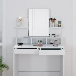 Vicco Coiffeuse Blanc 80 cm