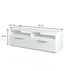Vicco Meuble tv Blanc 95 x 38 cm