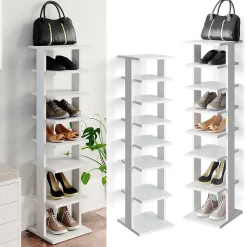 Vicco Armoire à chaussures Blanc 26.7x110cm