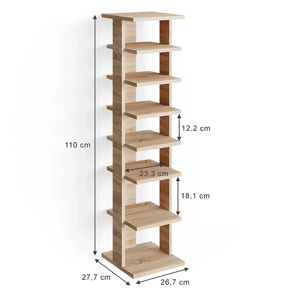 Vicco Armoire à chaussures Sonoma 26.7x110cm