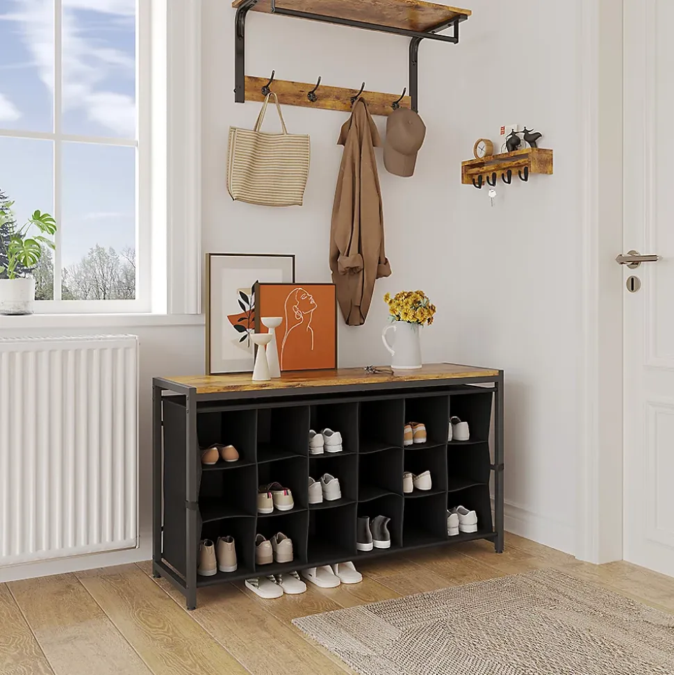 Vicco Armoire à chaussures Chêne rustique 100x54.5cm