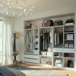 Vicco Armoire à vêtements Blanc 280x200cm Lot de 3