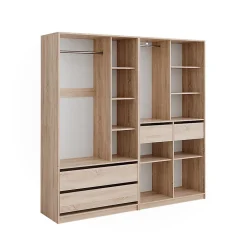 Vicco Armoire à vêtements Sonoma 200x200cm Lot de 2