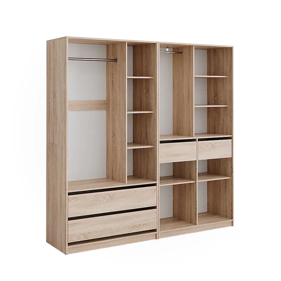 Vicco Armoire à vêtements Sonoma 200x200cm Lot de 2