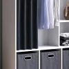 Vicco Armoire Blanc 38x178.1cm avec tringle à rideaux