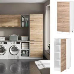 Vicco Armoire haute universelle Sonoma 60cm avec grande porte