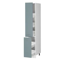 Vicco Armoire haute universelle Bleu-gris 30cm avec portes