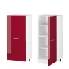 Vicco Armoire haute universelle Rouge bordeaux Haute brillance 60cm avec grande porte