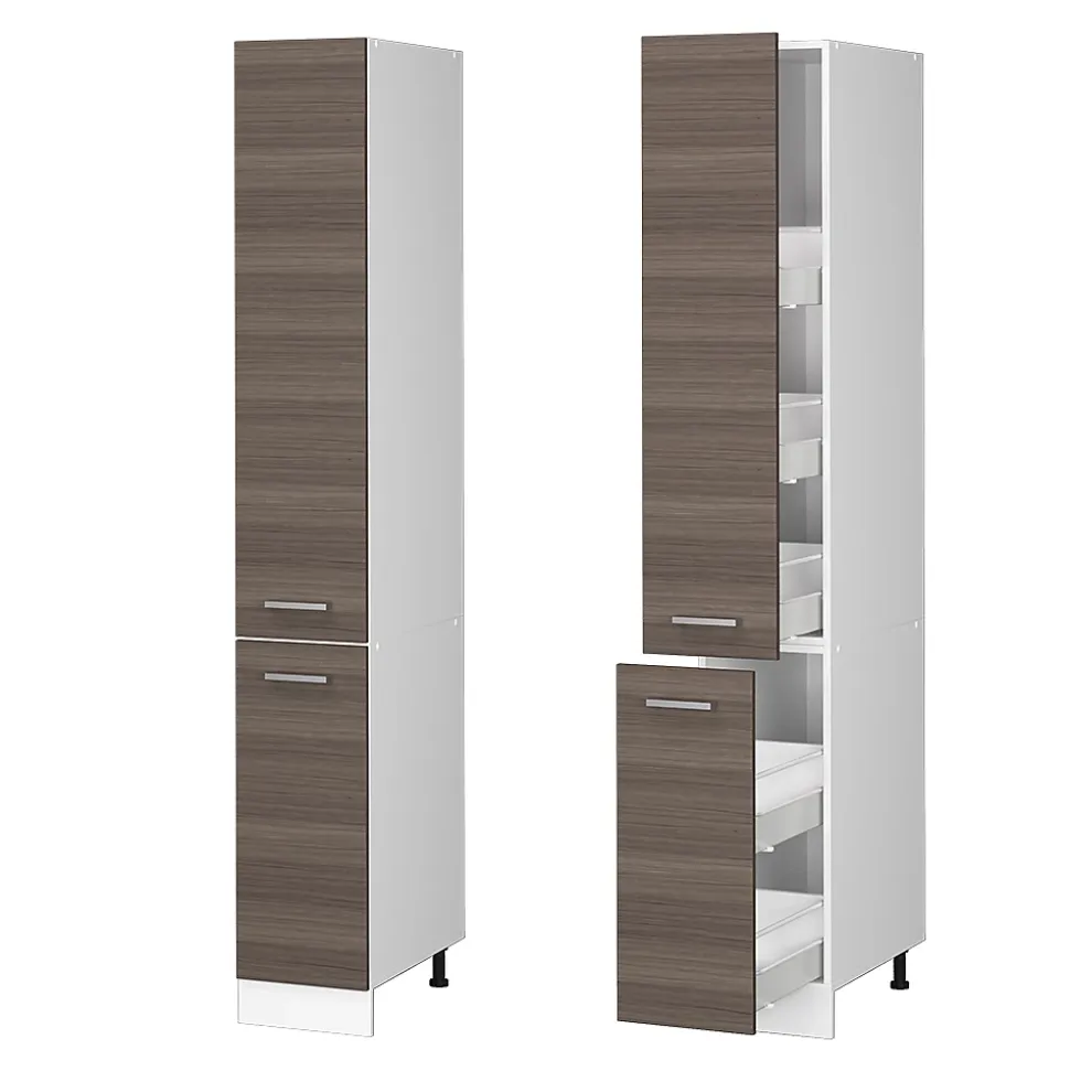 Vicco Armoire haute universelle Gris 30cm avec portes