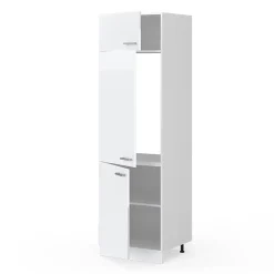Vicco Armoire haute universelle Blanc Haute brillance 60cm avec portes