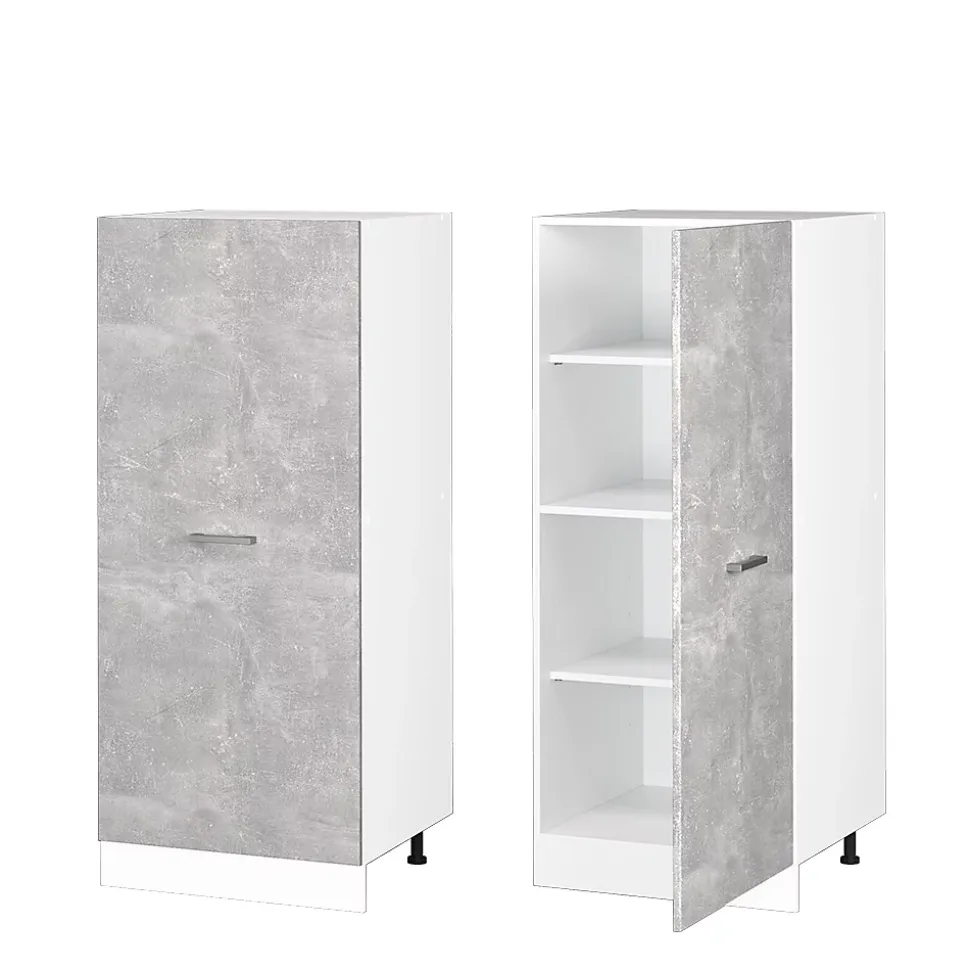 Vicco Armoire haute universelle Béton 60cm avec grande porte