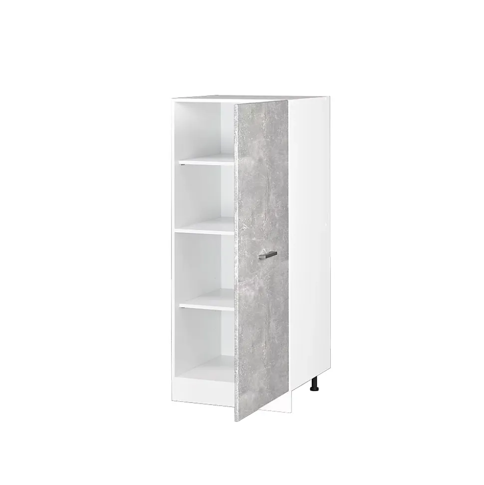 Vicco Armoire haute universelle Béton 60cm avec grande porte