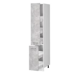 Vicco Armoire haute universelle Béton 30cm avec portes