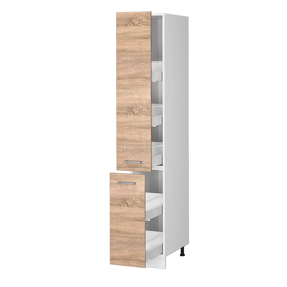 Vicco Armoire haute universelle Sonoma 30cm avec portes