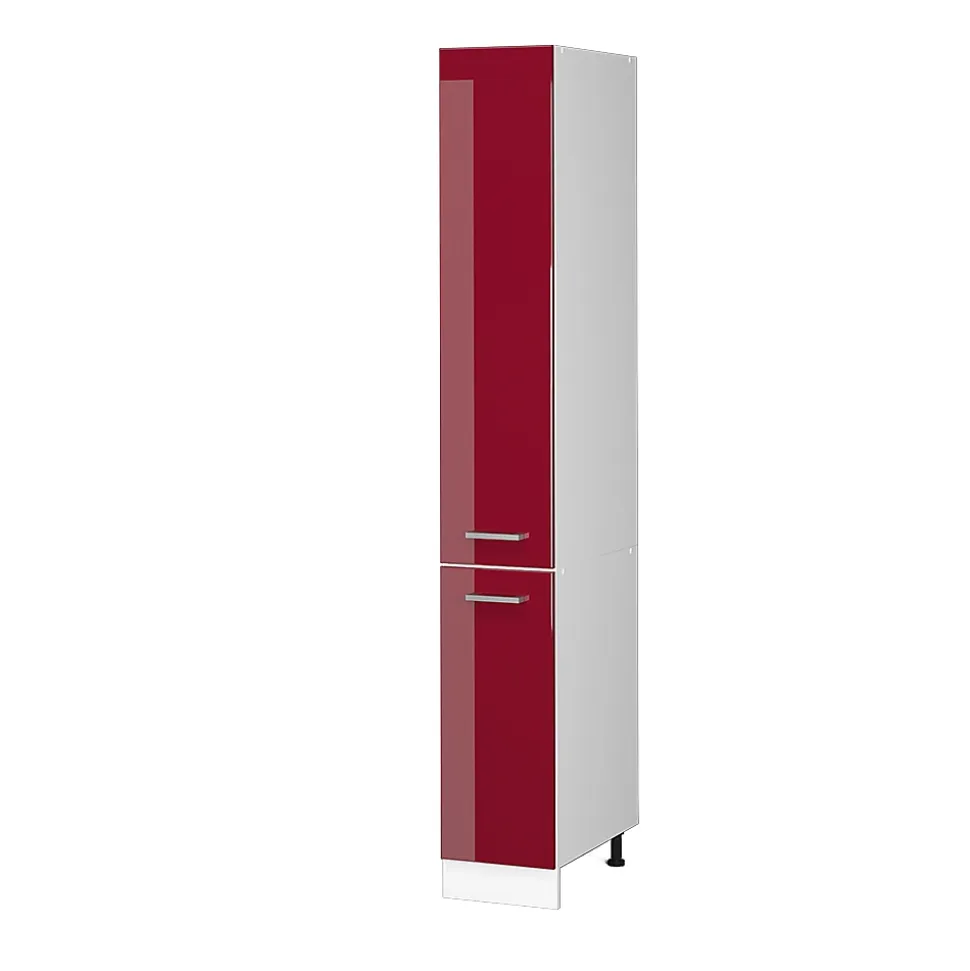 Vicco Armoire haute universelle Rouge bordeaux Haute brillance 30cm avec portes