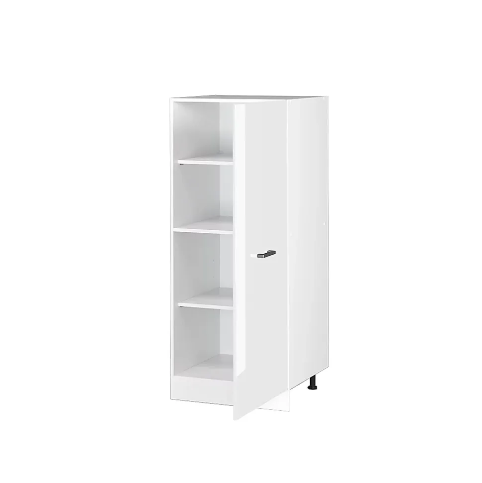 Vicco Armoire haute universelle Blanc Haute brillance 60cm avec grande porte
