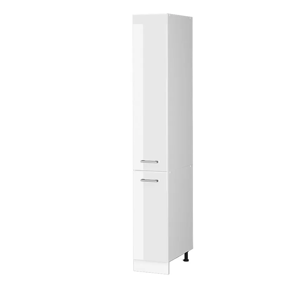 Vicco Armoire haute universelle Blanc Haute brillance 30cm avec portes