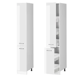 Vicco Armoire haute universelle Blanc Haute brillance 30cm avec portes