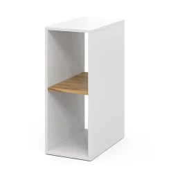 Vicco Armoire pour PC Chêne blanc/force de lor 28.5x50cm avec 2 compartiments ouverts
