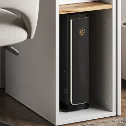 Vicco Armoire pour PC Chêne blanc/force de lor 28.5x50cm avec 2 compartiments ouverts