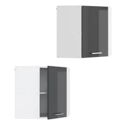 Vicco Armoire suspendue Anthracite Haute brillance 57cm armoire dangle suspendue avec porte