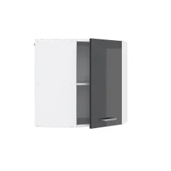 Vicco Armoire suspendue Anthracite Haute brillance 57cm armoire dangle suspendue avec porte