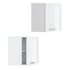 Vicco Armoire suspendue Blanc Haute brillance 57cm armoire dangle suspendue avec porte