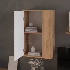 Vicco Armoire suspendue Chêne doré/blanc 50.1x78.4cm avec 2 compartiments