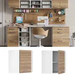 Vicco Armoire suspendue Sonoma 57cm armoire dangle suspendue avec porte
