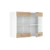 Vicco Armoire suspendue universelle Sonoma 80cm avec portes vitrées