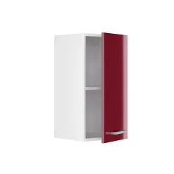 Vicco Armoire suspendue universelle Rouge bordeaux Haute brillance 30cm avec porte