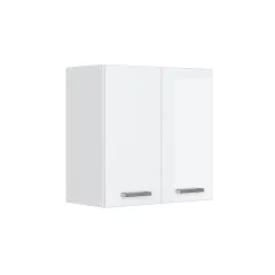 Vicco Armoire suspendue universelle Blanc Haute brillance 60cm avec portes