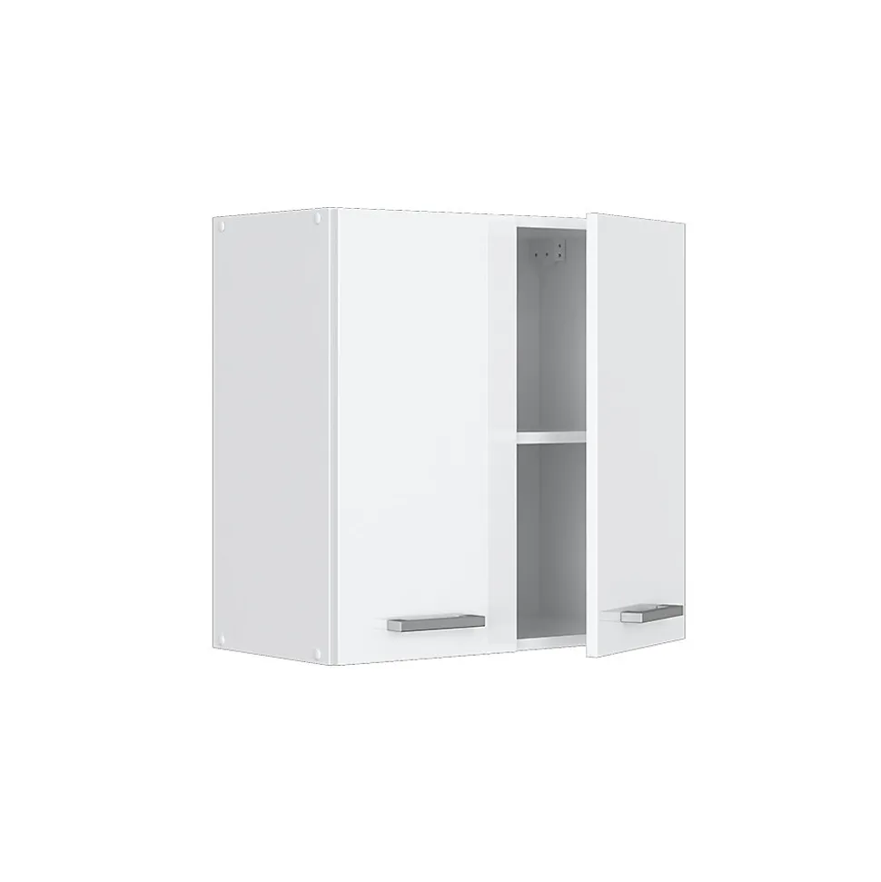 Vicco Armoire suspendue universelle Blanc Haute brillance 60cm avec portes
