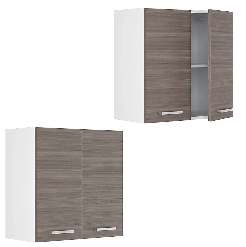 Vicco Armoire suspendue universelle Gris 60cm avec portes