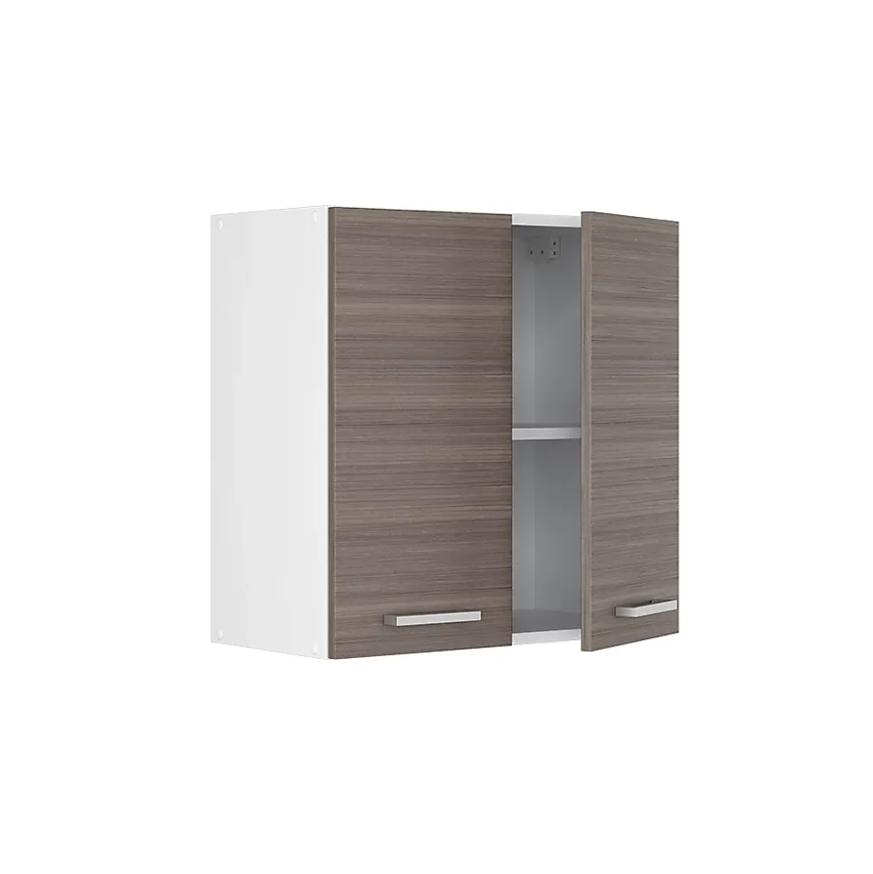 Vicco Armoire suspendue universelle Gris 60cm avec portes