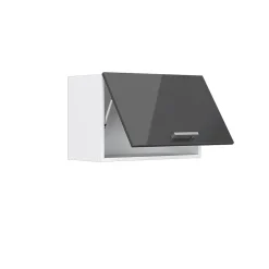 Vicco Armoire suspendue universelle Anthracite Haute brillance 60cm avec porte dascenseur