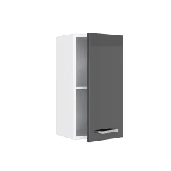 Vicco Armoire suspendue universelle Anthracite Haute brillance 30cm avec porte