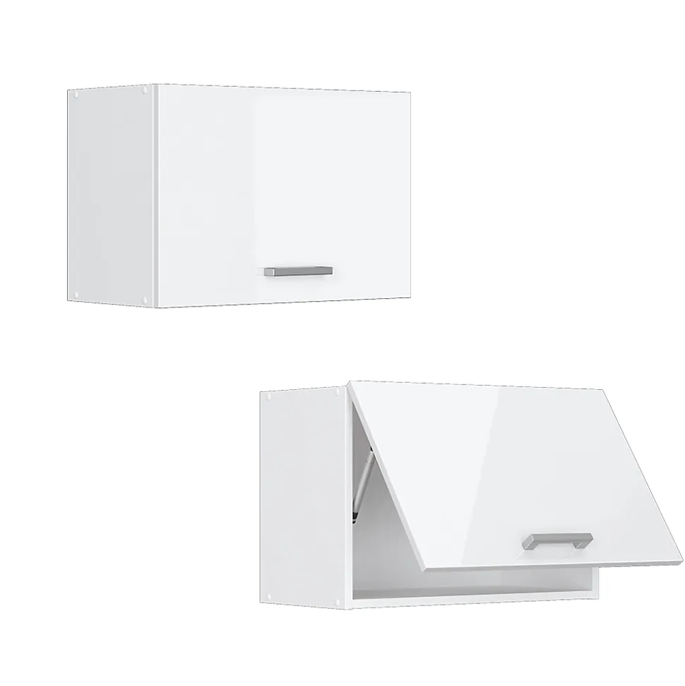 Vicco Armoire suspendue universelle Blanc Haute brillance 60cm avec porte dascenseur
