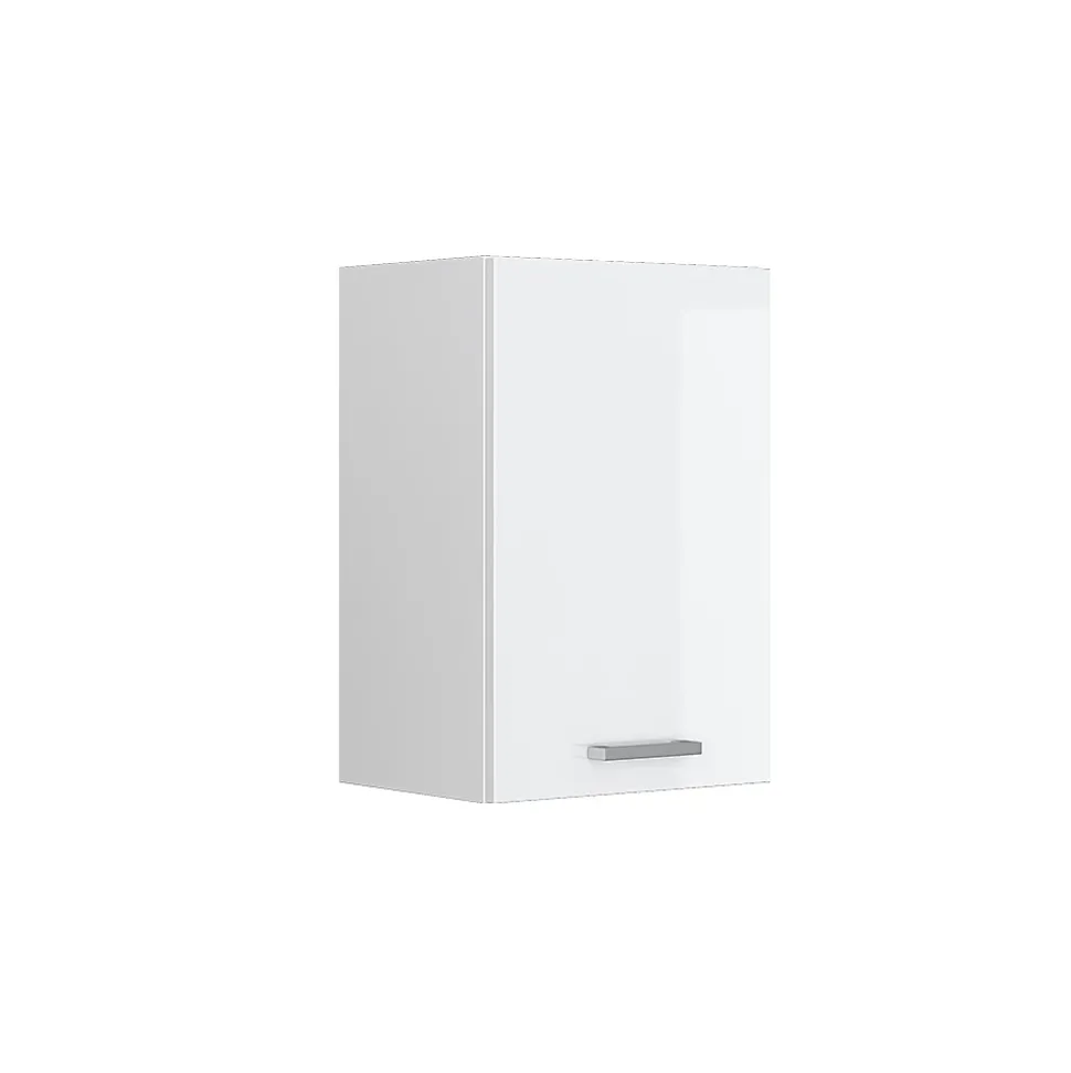 Vicco Armoire suspendue universelle Blanc Haute brillance 40cm avec étagères ouvertes