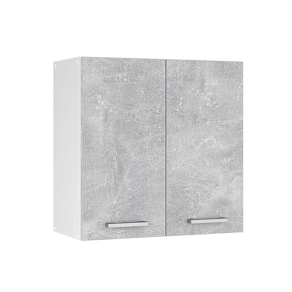 Vicco Armoire suspendue universelle Béton 60cm avec portes