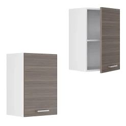 Vicco Armoire suspendue universelle Gris 40cm avec étagères ouvertes