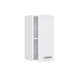 Vicco Armoire suspendue universelle Blanc Haute brillance 30cm avec porte