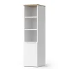 Vicco Armoire universelle Blanc/Sonoma 30.2x120cm avec une porte