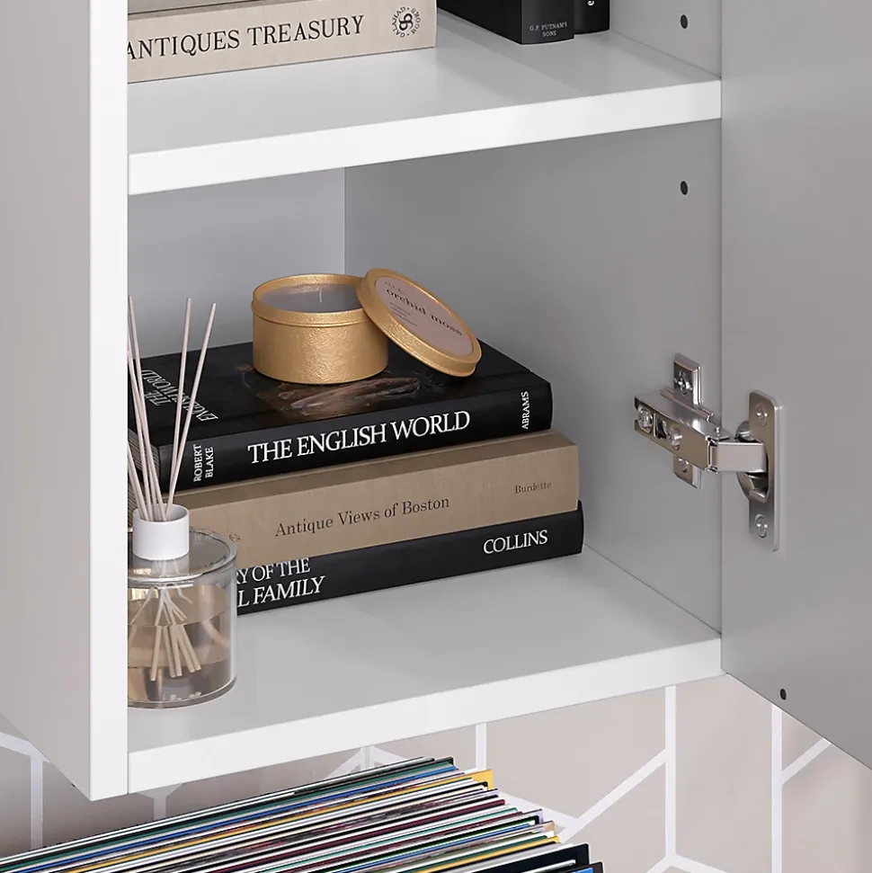 Vicco Armoire universelle Blanc/Sonoma 30.2x120cm avec une porte