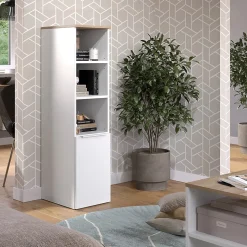 Vicco Armoire universelle Blanc/Sonoma 30.2x120cm avec une porte