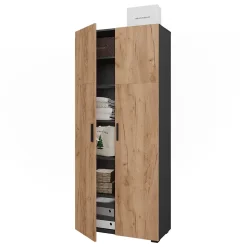 Vicco Armoire universelle Anthracite/chêne doré 80x183.8cm
