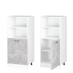 Vicco Armoire universelle Béton 60cm avec étagères ouvertes, et porte