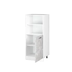 Vicco Armoire universelle Béton 60cm avec étagères ouvertes, et porte