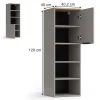 Vicco Armoire universelle Grège 40.2x120cm avec une porte